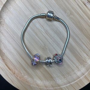 Pandora-like charm bracelet